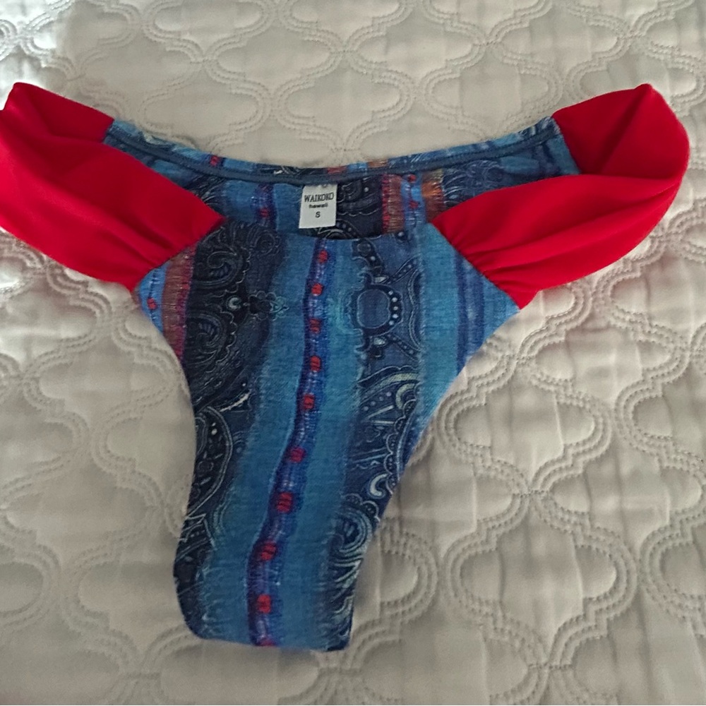 NEW Bikini Bottom with Red Accents